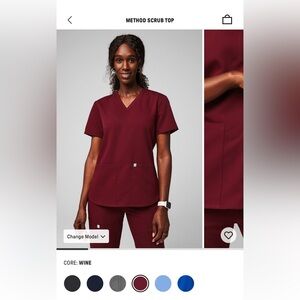 Fabletics Method Scrub Top size L